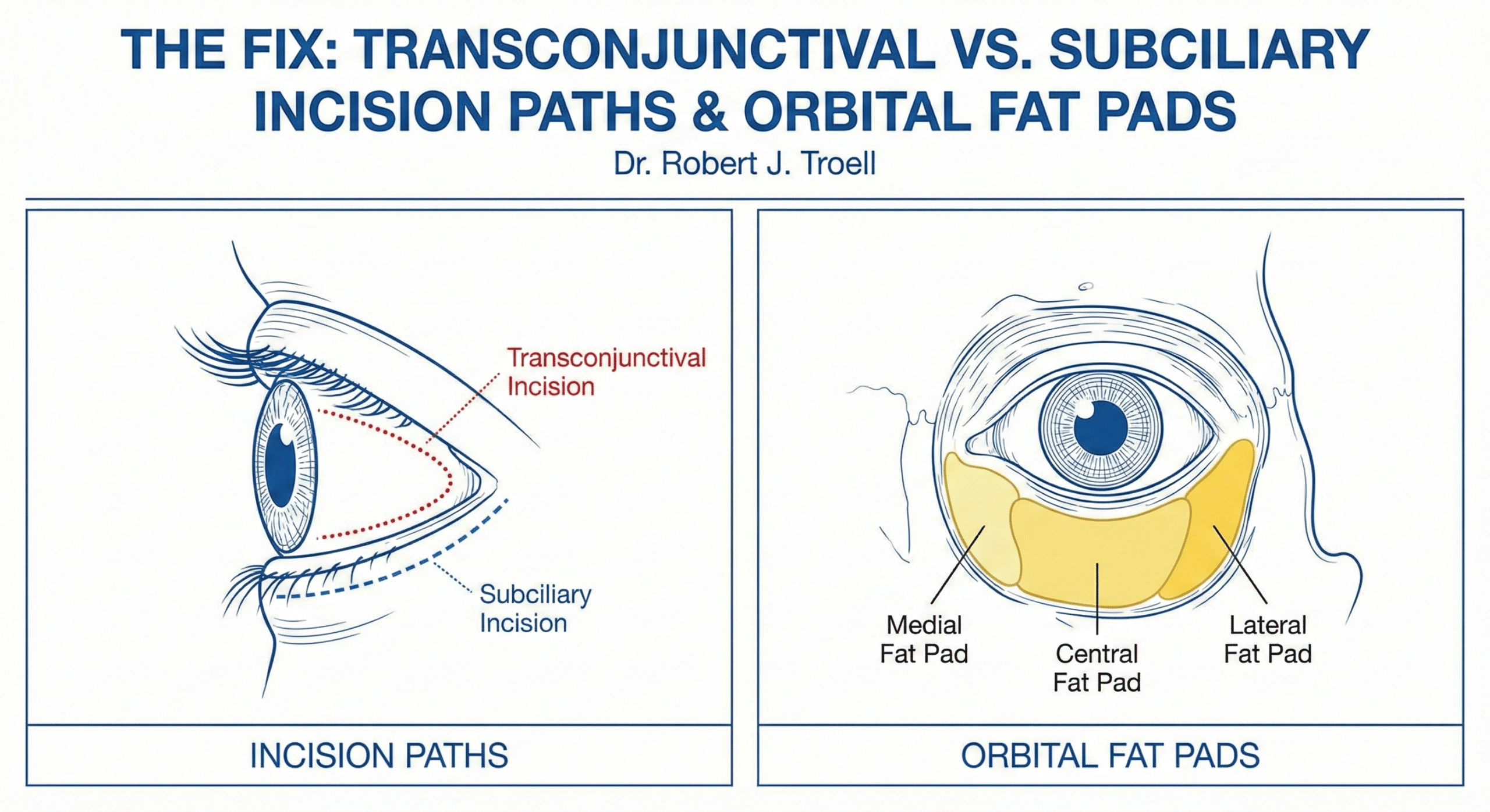 Subciliary Ridge Lower Blepharoplasty Incision Types
