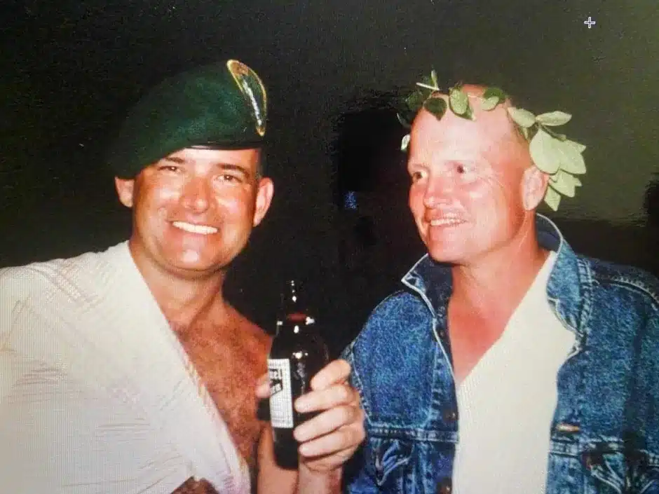 Marine Colonel Jack Holly and Marine Colonel Wally Campbell