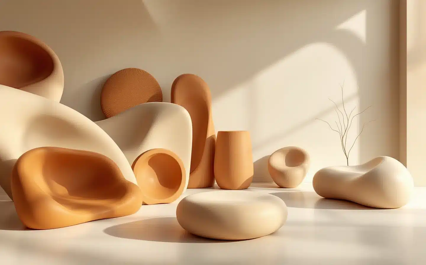 Sculptural design environment representing custom hip implant contouring at Troell Cosmetic Surgery